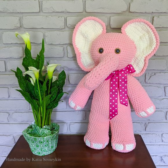 Elephant plush toy crochet stuffed animals